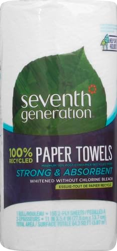 Seventh Generation Paper Towels, 100% Recycled Paper, 1 Roll - Image 2