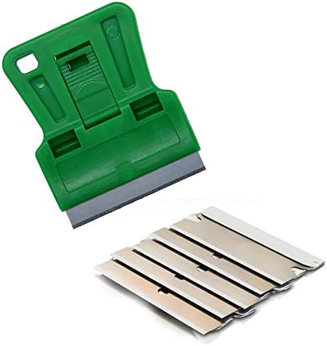 1.5 inches High Visibility Mini Razor Blade Scraper Glass Scraper Green Paint - Image 6