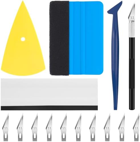 15PCS Window Tint Kit, Felt Squeegee by TIFICAL