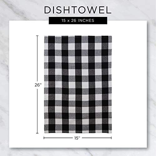 DII Basic Terry Collection Waffle Dishtowel Set, Solid Stormblue, 4 Piece - Image 6