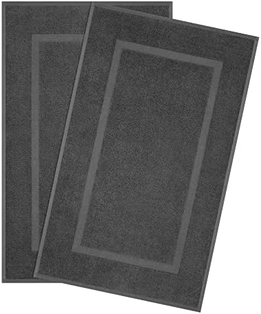 Cotton Paradise 100% Cotton Bathroom Towel Set, 2 Piece 20x34 Floor Towels by UNITEDHOMETEXTILE