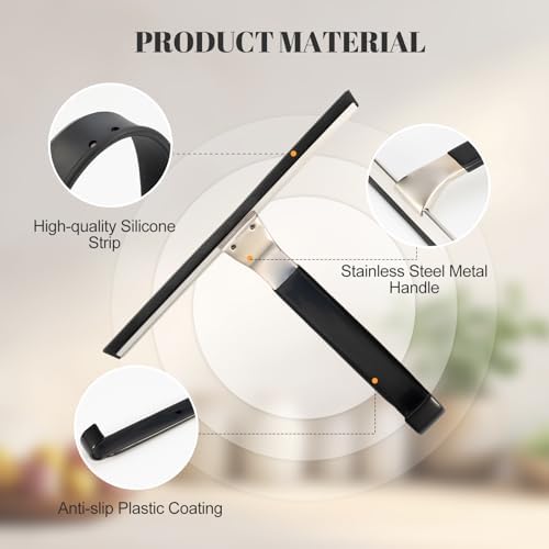 Stainless Steel All-Purpose Shower Squeegee - Image 4