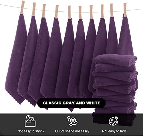 MOONQUEEN Microfiber Facial Cloths Fast Drying Washcloth 12 Pack - Image 3