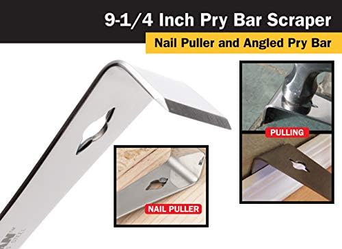 Titan 11509 9-1/4-Inch Stainless Steel Pry Bar Scraper - Image 3