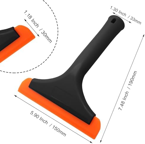 1Pc 6 Inch Black Car Window Squeegee Silicone - Image 5