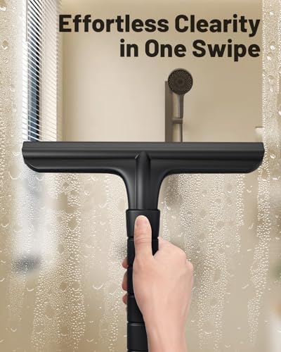Silicone Shower Squeegee with Hook, Dual-Sided Design with Scraper & Scrub - Image 6