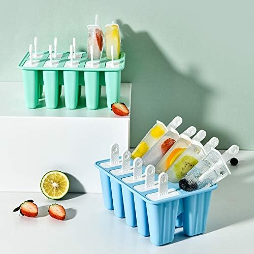 Popsicle Molds 10 Pieces Silicone Ice Pop Molds Popsicle Mold Reusable Easy - Image 6