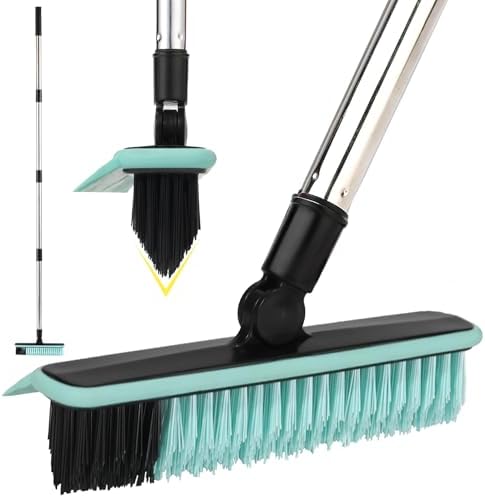 Grout Cleaner Brush with Long Handle, V-Shaped Floor Scrub Brush Swivel Grout by RarefRoom
