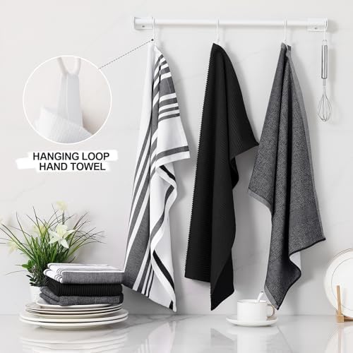 Homaxy Cotton 380 GSM Premium Kitchen Towels, 3 Pack - Image 3