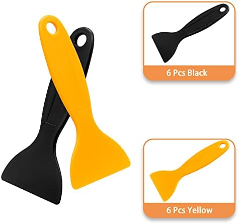 12pcs Plastic Spatula Scraper, Putty Scraper, Air Bubble Remover - Image 3