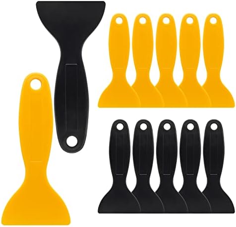 12pcs Plastic Spatula Scraper, Putty Scraper, Air Bubble Remover by suiwotin
