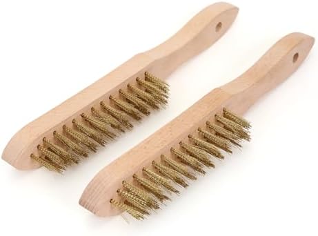 MAXMAN Brass Brush Set, Heavy Duty Rust/Paint Remover by MAXMAN
