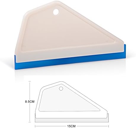 FOSHIO 4Pack White Auto Home Kitchen Bathroom Shower Squeegee Hand Squeegee - Image 2