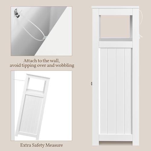 Yaheetech Small Freestanding Bathroom Storage Cabinet - Image 5