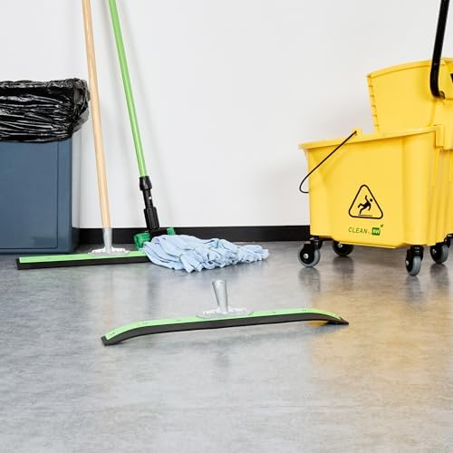 Restaurantware Green Steel Heavy Duty Floor Squeegee - Image 6