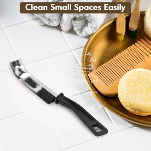 6P Crevice Cleaning Brush Hard Bristle Crevice Grout Cleaner Brush Thin Brush - Image 7