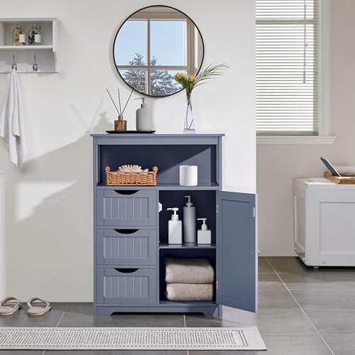 Yaheetech Large Freestanding Bathroom Storage Cabinet - Image 2