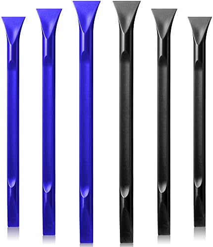Honoson 6 Pcs Plastic Scraper Tool Non-Scratch Carbon Fiber Blue+Black by Colarr