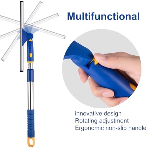 14" Window Cleaning Tool, All-Purpose Extendable Window Squeegee - Image 4
