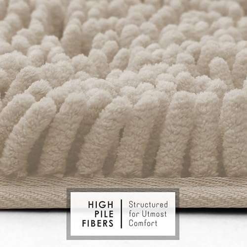 Hearth & Harbor Bathroom Rugs, Chenille Bath Mat - Image 3