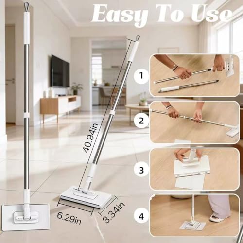 Grip Mini Mop, Hands Free Flat Mop - Image 2
