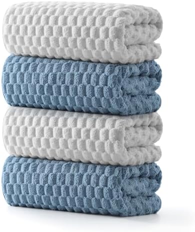 REDKISS Microfiber Bath Towels of 4-27x55 Inches Bath Towel Large, Highly by REDKISSOnline