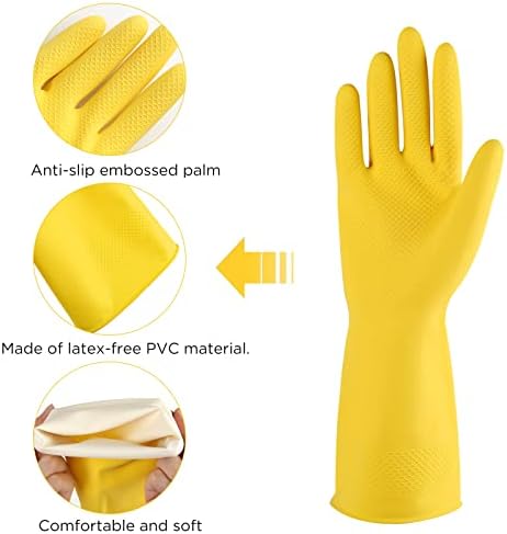 Rubber gloves dishwashing 2 or 4 Pairs - Image 2