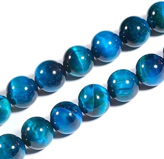 Zenkeeper About 180 Pcs Lake Blue Tiger Eyes Beads - Image 8