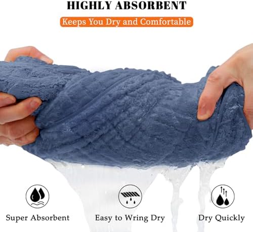 4 Pack Bath Towels Set 35 x 70in Extra Large, Ultra Soft Microfiber - Image 6