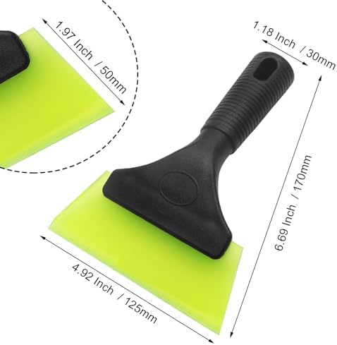 2 Pcs 5 Inch Green Car Window Squeegee Silicone - Image 5