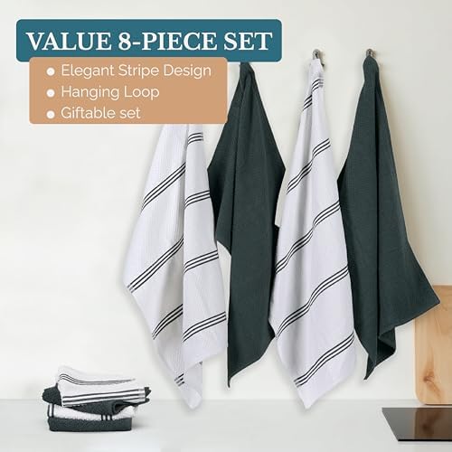 Casa Platino Kitchen Towel Set 8 Pc - Image 5