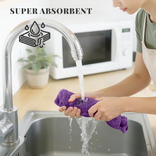 Homaxy 100% Cotton Kitchen Towels 18"x28", 8 Pack Dish Towels - Image 4