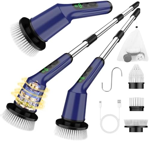Electric Spin Scrubber for Bathroom, Shower Scrubber by CTMAST