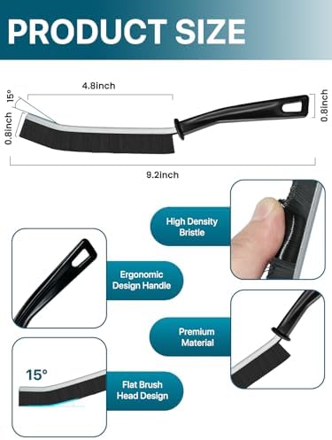 6Pcs Hard Bristle Crevice Cleaning Brush, Designed - Image 5