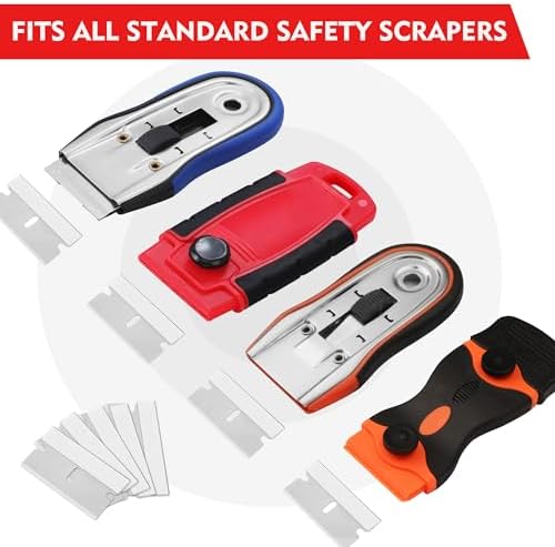 WORKPRO 200-Pack Single Edge Razor Blades, Carbon Steel Scraper Blades - Image 5