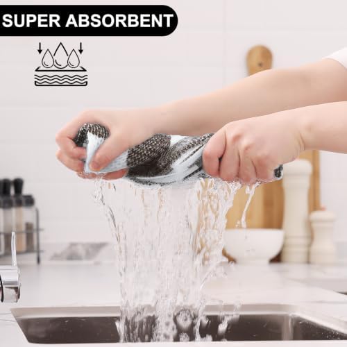 Homaxy Kitchen Towels and Dishcloths Set of 16 - Image 3
