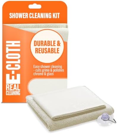 E-Cloth Shower Cleaning Cloth Kit, Reusable Towels by E-Cloth