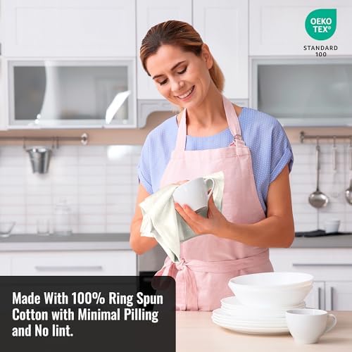ROYALE LINENS Flour Sack Towels – 24 Pack 33x38 Inch Natural Kitchen Dish - Image 6
