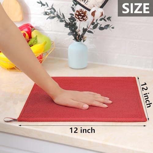 Homaxy 100% Cotton Waffle Weave Kitchen Dish Cloths - Image 5