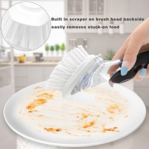 4 Pack Dish Brush Refills for OXO/RIMAY Soap Dispensing Dish Brush - Image 5