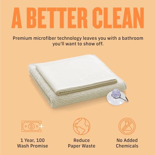 E-Cloth Shower Cleaning Kit, Reusable Microfiber Cleaning Cloth, Ideal Shower - Image 4