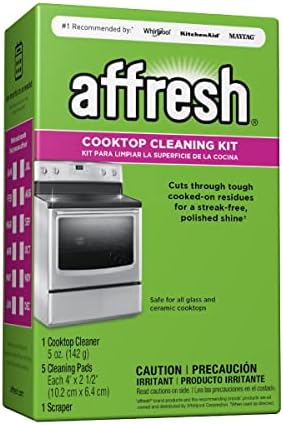 Affresh Cooktop Cleaning Kit, 5 Oz Cleaner, 5 Pads, 1 Scraper by affresh%C2%AEappliancecare