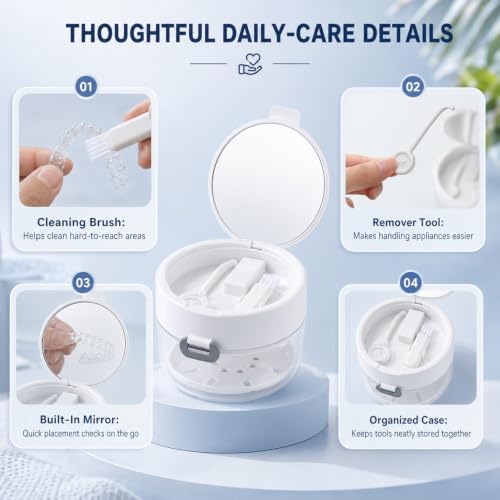 3-in-one dentures, retainer cleaning box, Retainer Case - Image 4