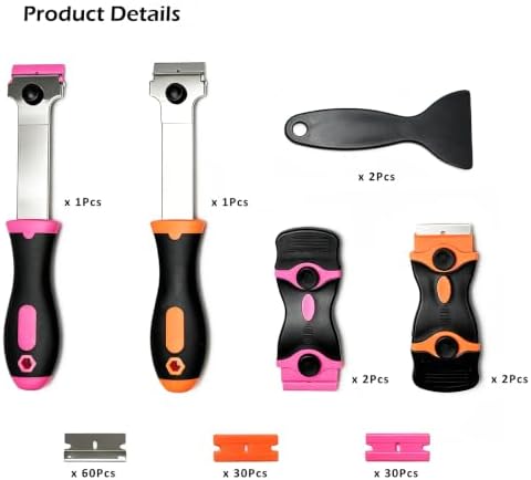 Razor Blade Scraper Tool Cleaning 8 Pack - - Image 2