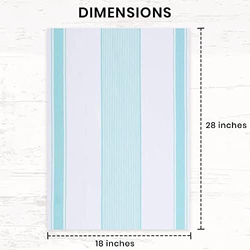 Stripe Kitchen Towels Decor Hanging Loop Dish Towels Boho Stripe Absorbent - Image 5
