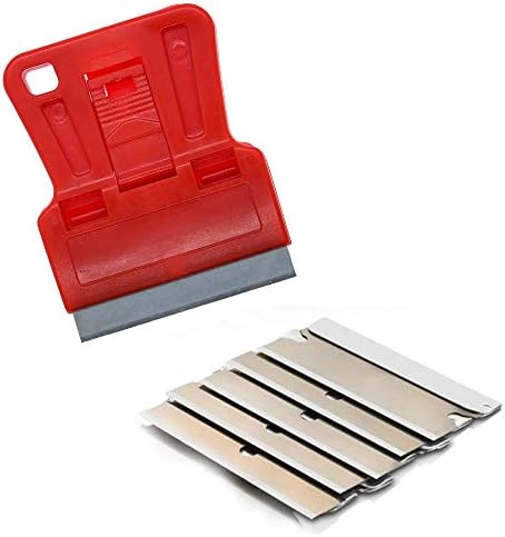 1.5 inches High Visibility Mini Razor Blade Scraper Glass Scraper Red Paint - Image 6
