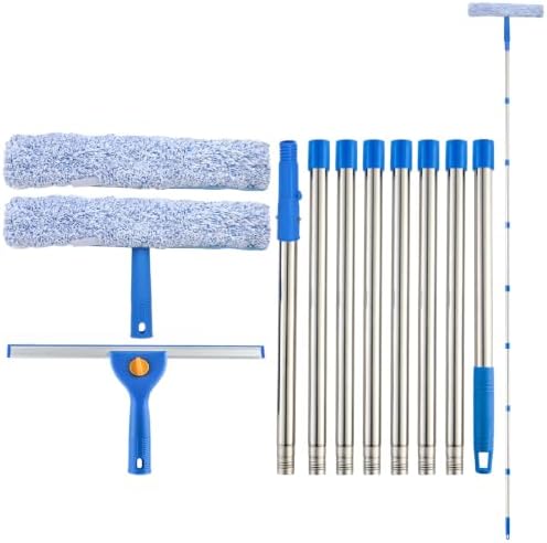 10Ft Window Squeegee with Long Handle, Window Washer by PIMEKOY