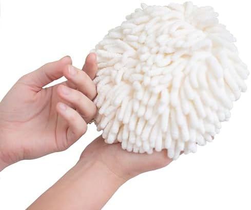 JJ KENT Fluffy Puffins Microfiber Puff Hand Towels & Hooks, 3 Pack - Image 6