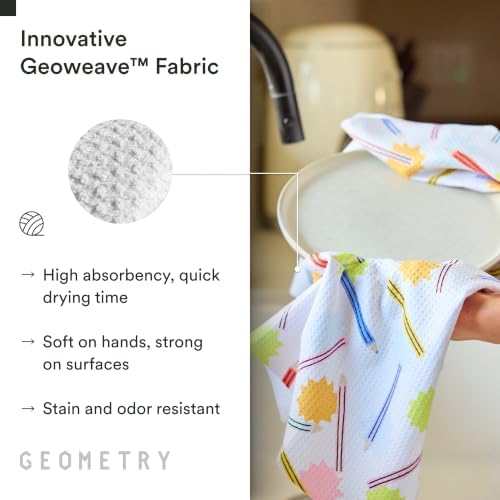 GEOMETRY Tea Towels – Back to School Collection – Quick-Dry, Ultra-Absorbent - Image 4
