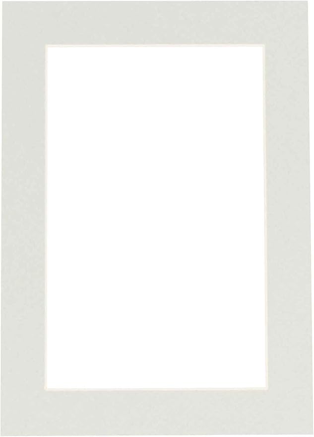 11x14 Mat for 8.5x11 Photo - Precut Grey Picture Matboard for Frames Measuring 11 x 14 Inches - Bevel Cut to Display Art 8.5 x 11 Inches - Acid Free ONE MAT with Backing Board & Clear Bag